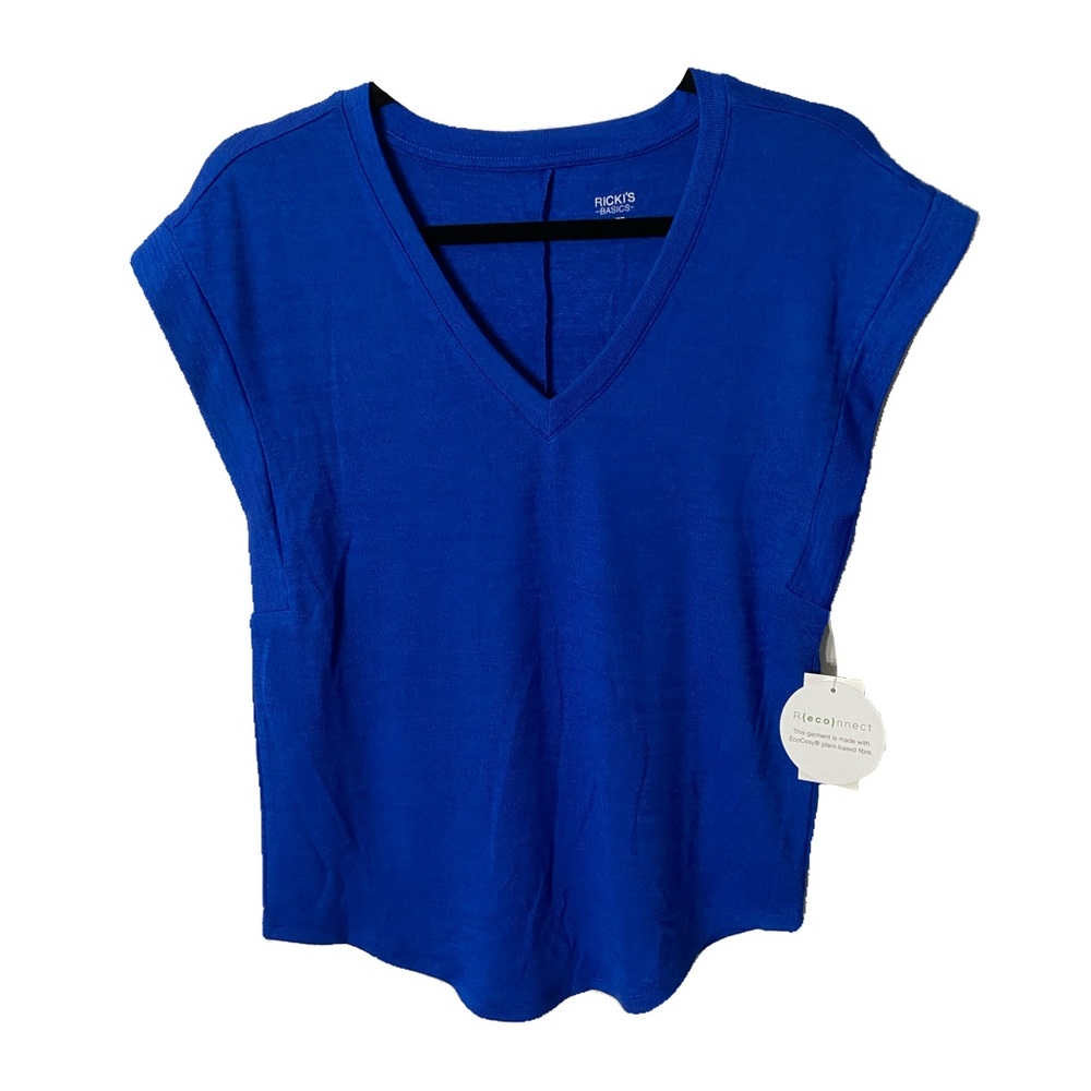 🆕 NWT Cobalt Blue V-Neck T-Shirt